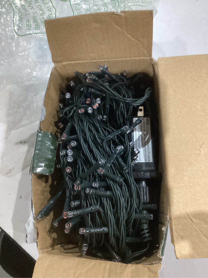 Condition photo showing Good Condition for Christmas Lights, 66FT 200 LED Christmas Tree Lights with 8 Modes Waterproof, Plug in Extendable Green Wire Xmas Decorations Light for Indoor House Yard Party Holiday Decor, Red and Green Red Green 66FT 200LED