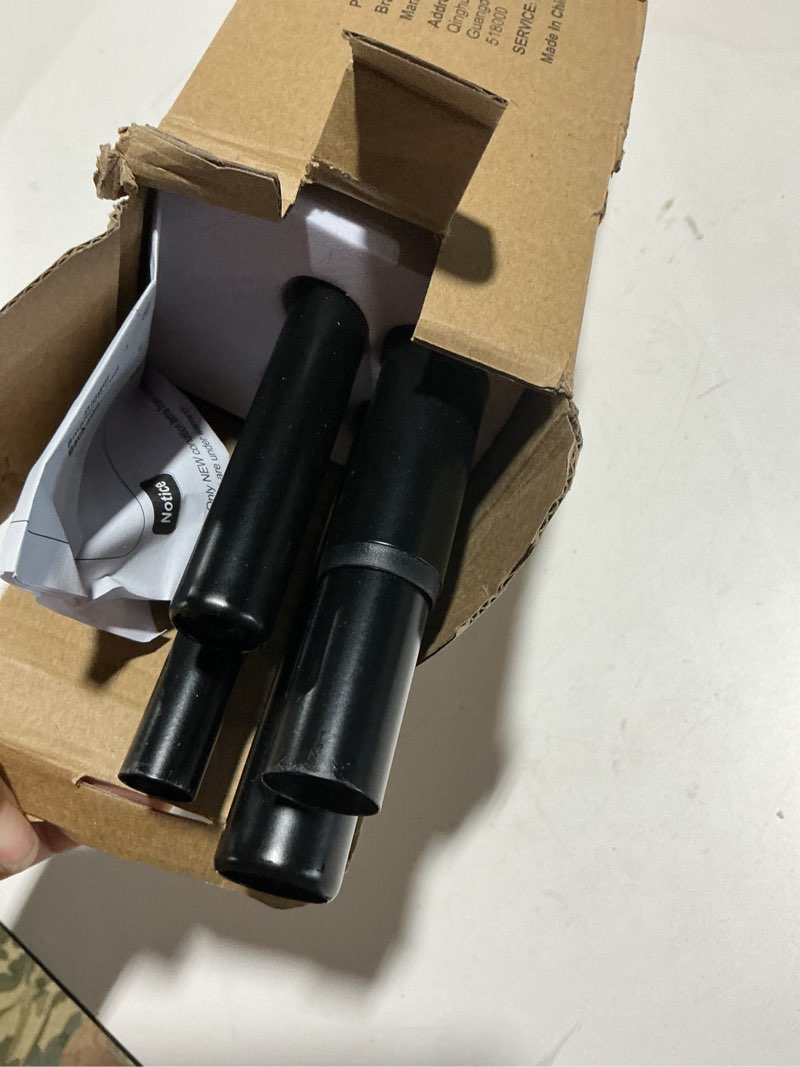 Condition photo showing Good Condition for Double Curtain Rod 72 to 144 Inch, HOTOZON 1 Inch Heavy Duty Double Curtain Rods for Windows 60 to 140 Inches(5-11.6 ft), Telescoping Drapery Rod with Simple End Finials, Black Black 72-144"