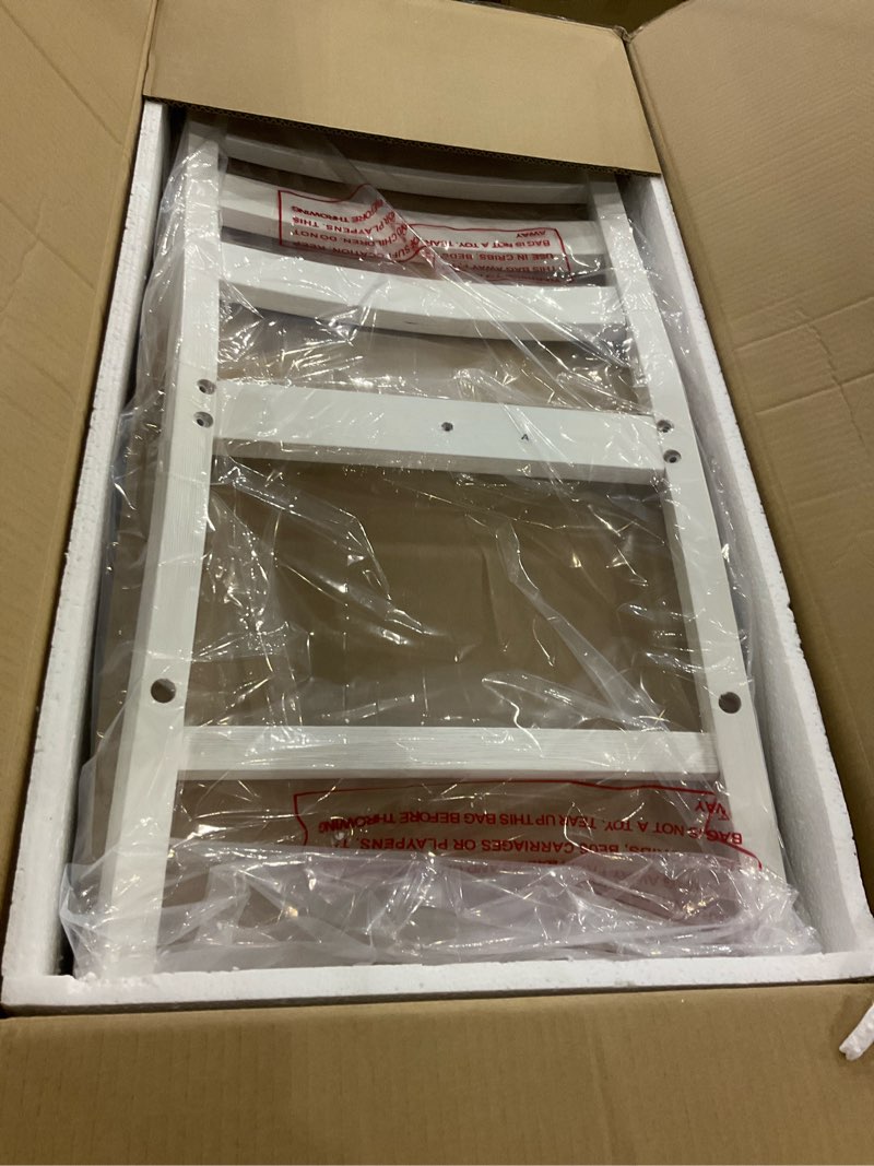 Condition photo showing New/Like New for Lexicon Farmhouse Dining Chairs Set of 2, Kitchen Dining Chairs with Sturdy Solid Wood Frame, Legs, Footrest, High Ladder Back, Comfortable Classic Wooden Armless Side Seat, Easy Assembly, White