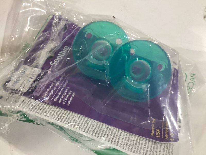 Condition photo showing Good Condition for philips avent soothie baby pacifiers - 100% silicone pacifiers for babies 0-3 months, one-piece design, bpa-free, extra durable, green, 4 pack, model scf190/41 4 count (pack of 1) green