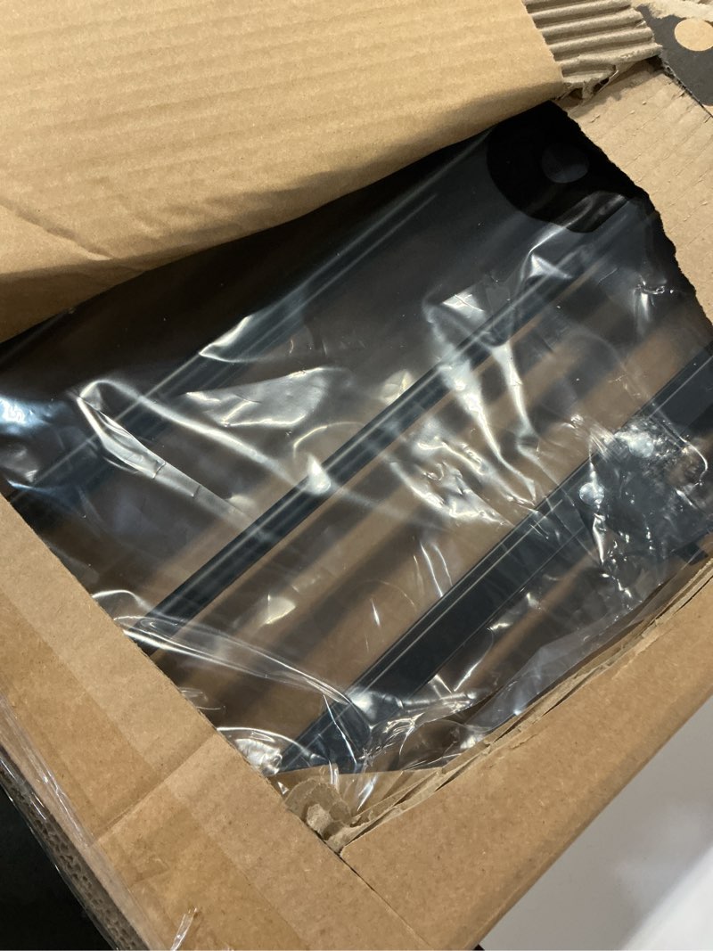 Condition photo showing As Is for Babelio Baby Gate for Stairs, Kitchen & Doorways, No Bottom Bar| One-Handed Operation| Auto-Close| Hardware Mount (Drill Needed) Safety Dog/Pet Gate (Black - B17, 26-43" W, 28" H)