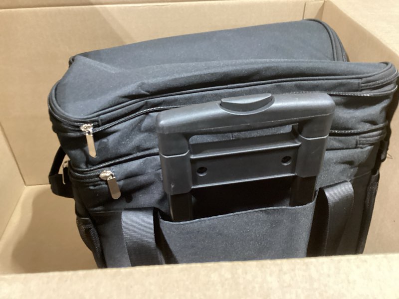 Condition photo showing Good Condition for miycoo cooler bag double deck - 60 can leakproof insulated portable soft lunch cooler, extra large expandable ice chest cooler for beach, picnic, camping, shopping black 31l with wheels
