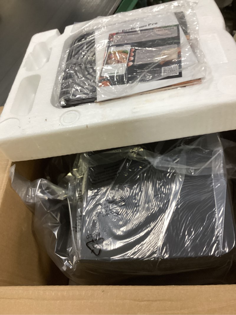 Condition photo showing New/Like New for Beelicious 5.8QT Large Air Fryer, 12-in-1 Digital Airfryer with View Window, 40+ Recipes, Flavor-Lock Tech, Shake Reminder, Compact, Quiet, Dishwasher Safe, Nonstick. Black