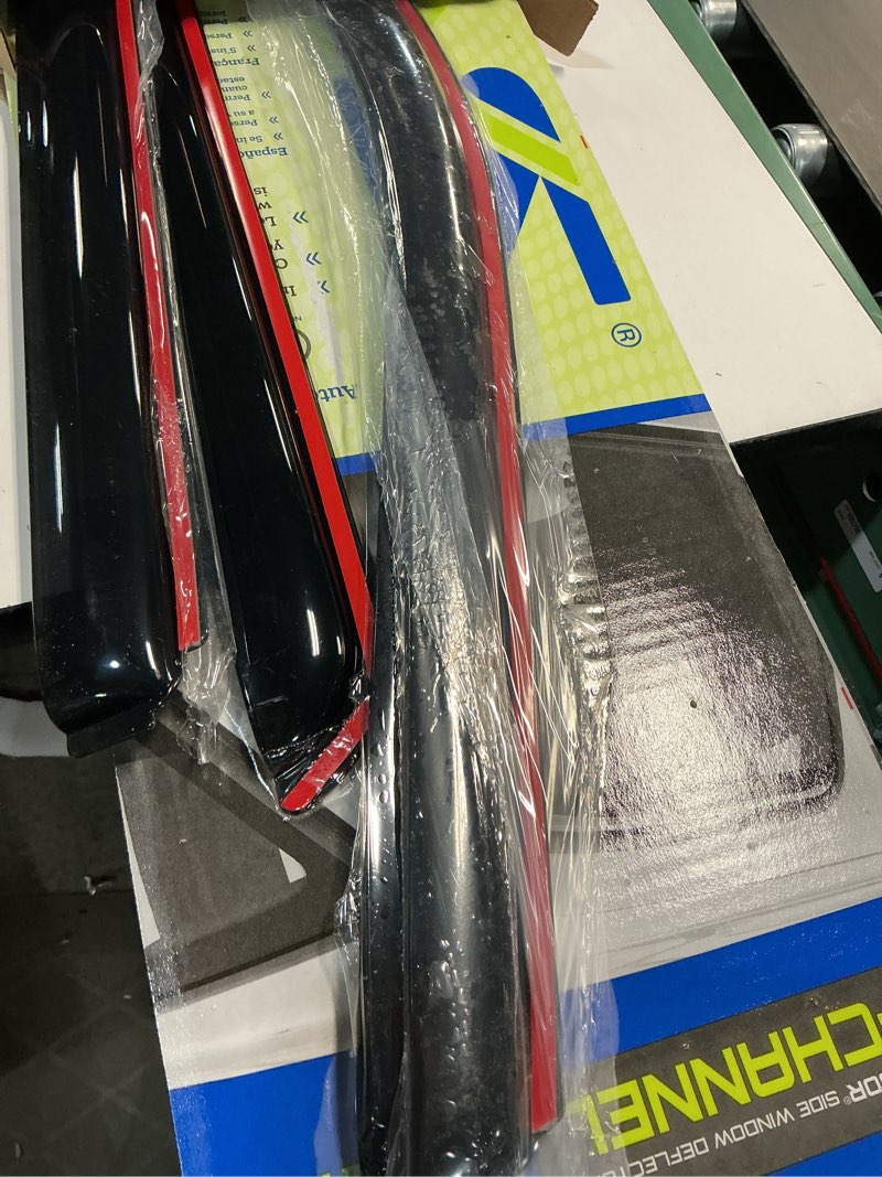 Condition photo showing Good Condition for Auto Ventshade [AVS] In-Channel Ventvisor / Rain Guards | Fits 2015 - 2024 Ford F-150, 2017 - 2024 Ford F-150 Raptor SuperCrew - Smoke, 4 pcs. | 194975 In-Channel - Smoke