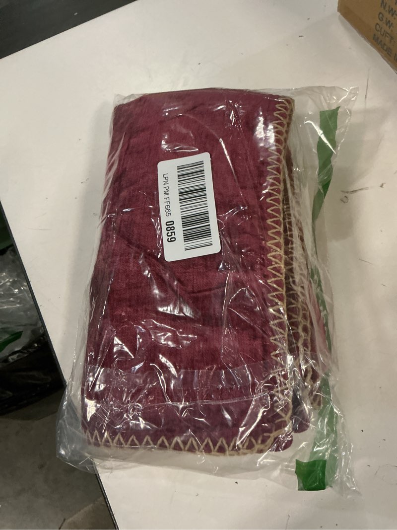 Condition photo showing Good Condition for decorUhome Christmas Chenille Soft Throw Pillow Covers 20x20 Set of 2, Farmhouse Velvet Neutral Decorative Euro Pillow Covers with Stitched Edge for Couch Sofa Bed Home Decor, Rhododendron Rhododendron 20" x 20" (Pack of 2)