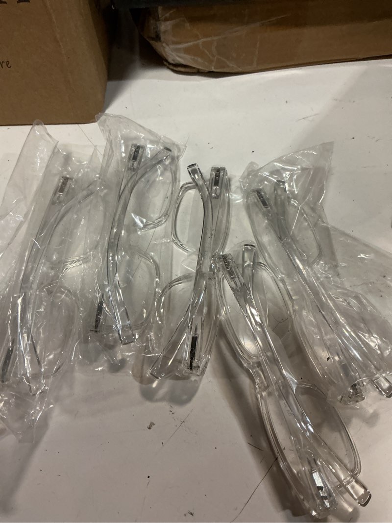 Condition photo showing Good Condition for lur reading glasses 6 pack spring hinge comfort plastic readers (clear)