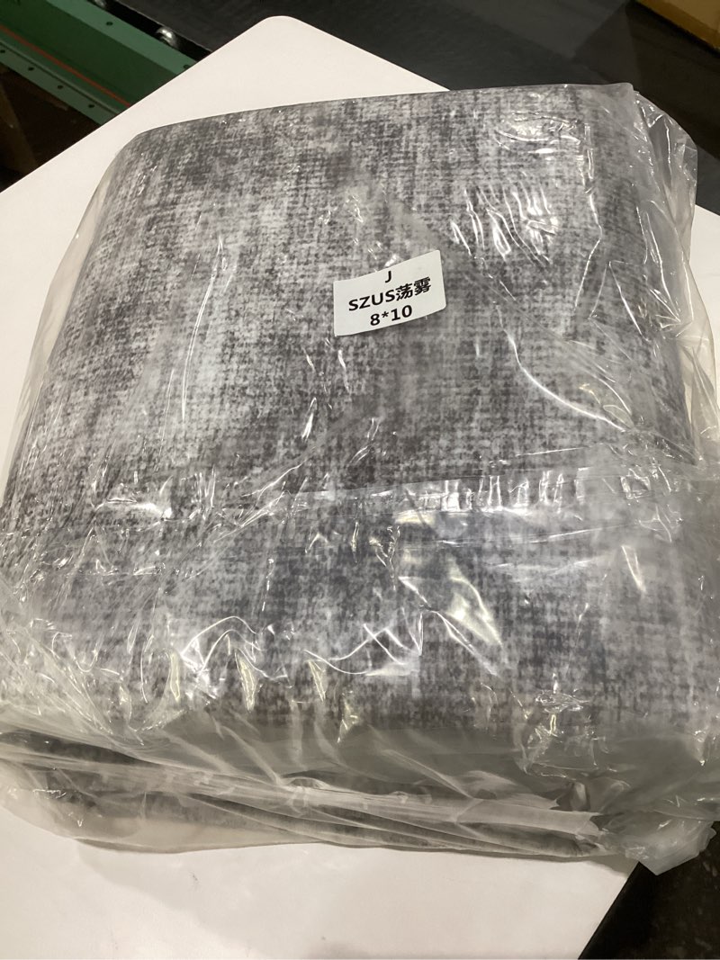 Condition photo showing New/Like New for color&geometry 5x8 machine washable low pile area rugs for living room, thin soft industrial - minimalist area carpet with non slip tpe backing for bedroom, dining room, grey minimalist-grey 02 5' x 8' (rectangular)