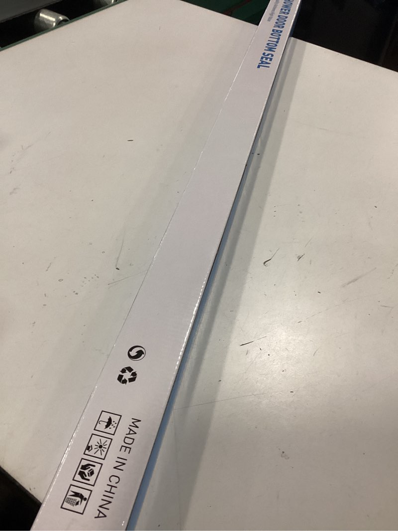 Condition photo showing New/Like New for Sliding Shower Door Bottom Seal, 2 PCS 3/8" x 36" Sliding Shower Door Sweep for 3/8Inch Glass, Frameless Glass Door Seal Strip Stop Shower Leaks and Create a Water Barrier 2PCS Bottom Sweep-3/8"