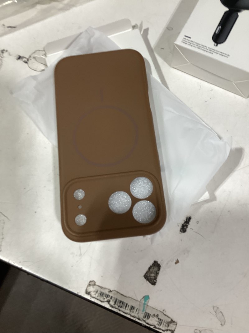 Condition photo showing New/Like New for similar product brownmiracase magnetic for iphone 17 pro max case, compatible with magsafe, integrated silicone camera control cover, 3.0mm thicken shockproof drop protection phone case for 17 promax, black black iphone 17 pro max