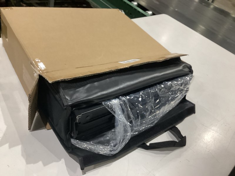 Condition photo showing Good Condition for anbte 3ft low folding picnic table, thicker aluminum small camping table with storage bag, portable handle, lightweight, for camping beach party picnic floor, 34.2" x 15.7" x 10.3", black black 34.2" x 15.7" x 10.3"