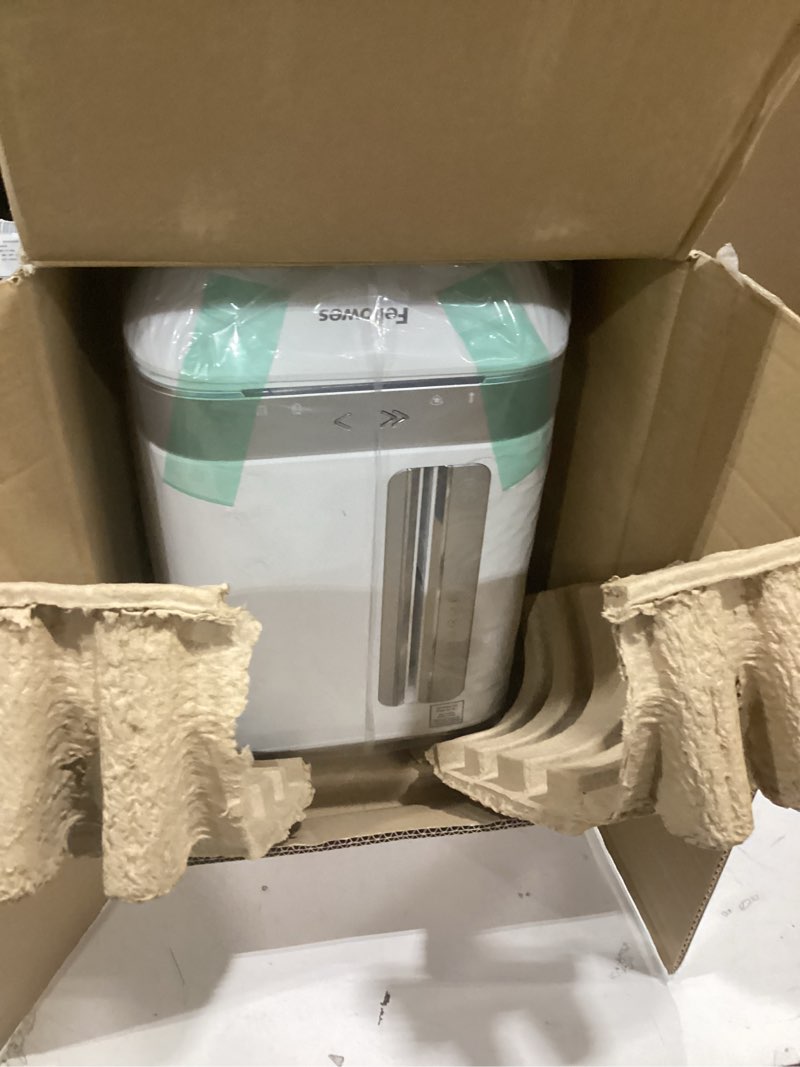 Condition photo showing As Is for fellowes powershred lx220 micro-cut paper shredder, white 20 sheet - white