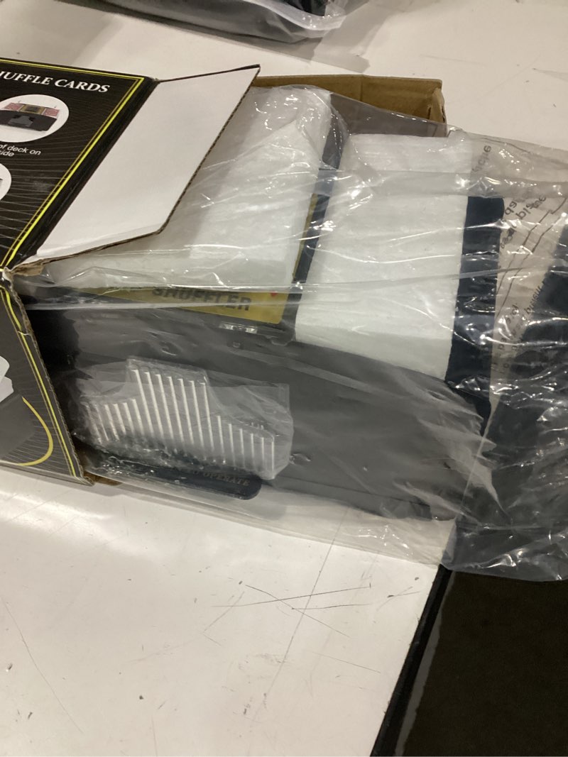 Condition photo showing Good Condition for feierya automatic card shuffler 2/1/4/6 deck,battery-operated electric uno poker shuffler,playing card shuffler for home card game,travel 2 decks