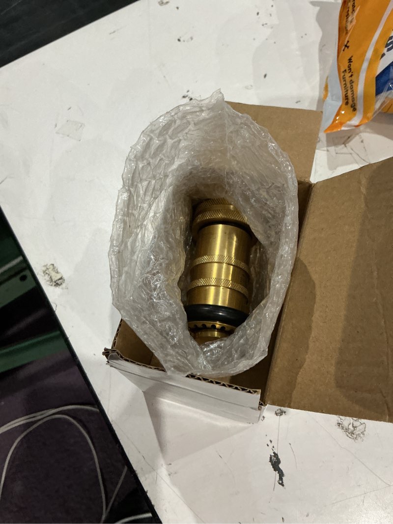Condition photo showing Good Condition for fire hose nozzle 1\" nh/nst spray jet fog, 100 psi 75 gpm heavy duty industrial brass equipment water