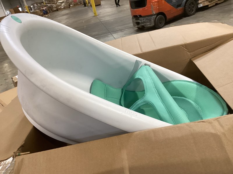 Condition photo showing Good Condition for frida baby 4-in-1 grow-with-me baby bathtub, baby tub for newborns to toddler with removable bath seat & backrest for bath support in tub