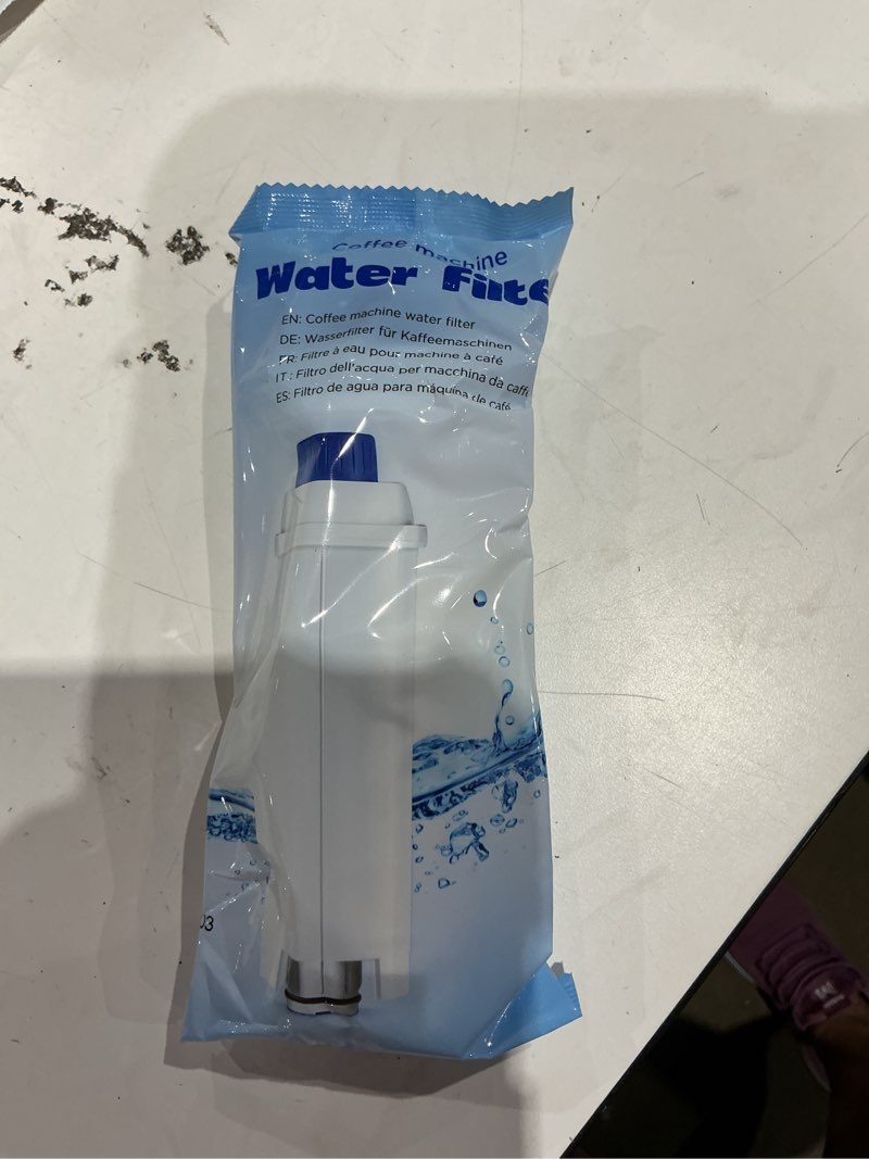 Condition photo showing Good Condition for coffee machine fitler, delonghi filter replacement for delonghi dlsc002, delonghi magnifica evo, dinamica plus, esam, etam, bco, ec. activated carbon water filter cartridges softener (6 pcs)