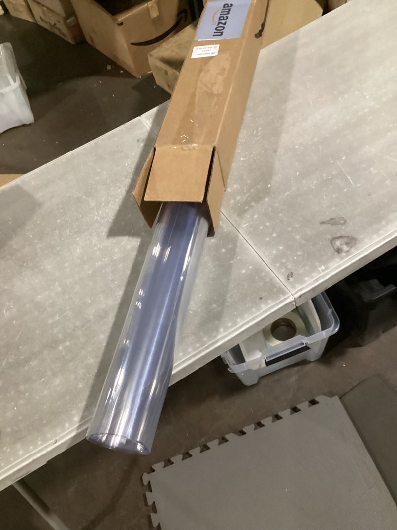 Condition photo showing Good Condition for OstepDecor Frosted Table Cover Protector, 2mm Thick 38 x 72 Inch Table Protector for Dining Room Table, Plastic Table Cover, PVC Table Mat, Vinyl Floor Protector Mat, Chair Mat for Hardwood Floor 38 x 72 Inches Frosted 2mm