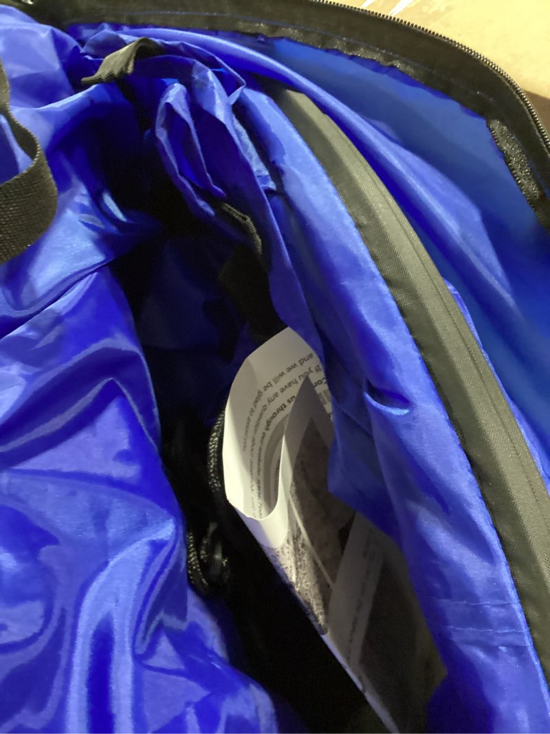 Condition photo showing Good Condition for wakeman pop up changing tent, 3.3 x 3.3 x 6.2ft, camping shower tent for portable toilet stall or dressing room with carry bag for camping, beach, or tailgate, polyester blue