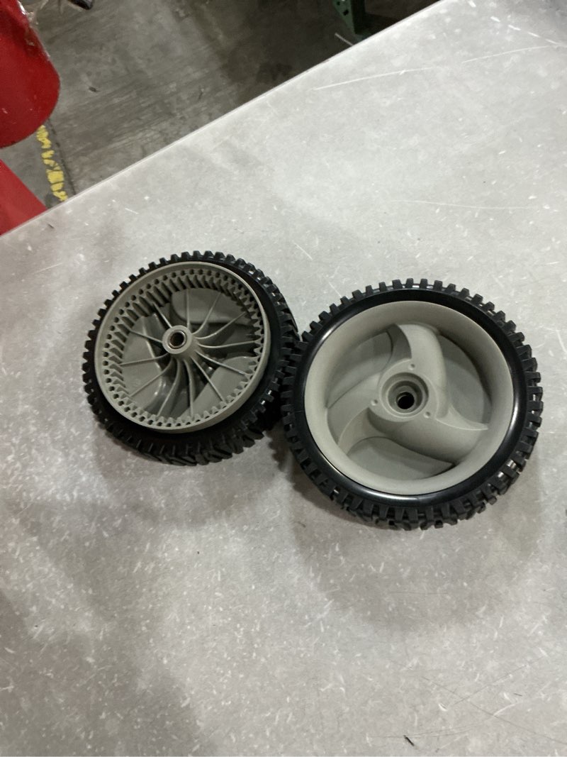Condition photo showing Good Condition for 583719501 194231x460 front drive wheels compatible for craftsman lawn mower wheels for craftsman husqvarna & hu front wheel drive self propelled lawn mower (2pcs)