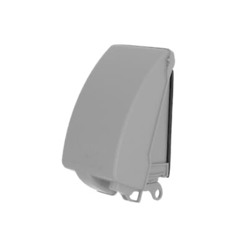 hubbell 1 -gang rectangle gray metal weatherproof electrical box cove