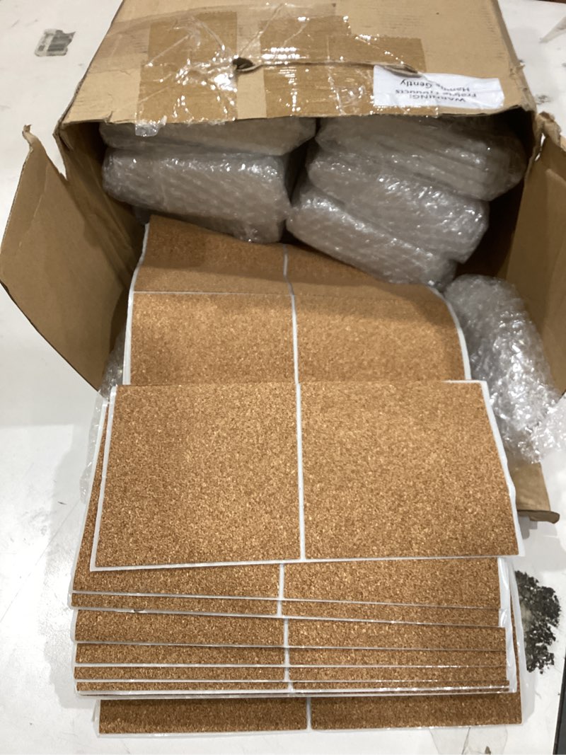 Condition photo showing Good Condition for tioncy 72 pieces sublimation coasters blanks with cork pads bulk white ceramic tiles for heat transfer, diy mug mat crafts supplies for 4th of july, wedding housewarming gifts (square)