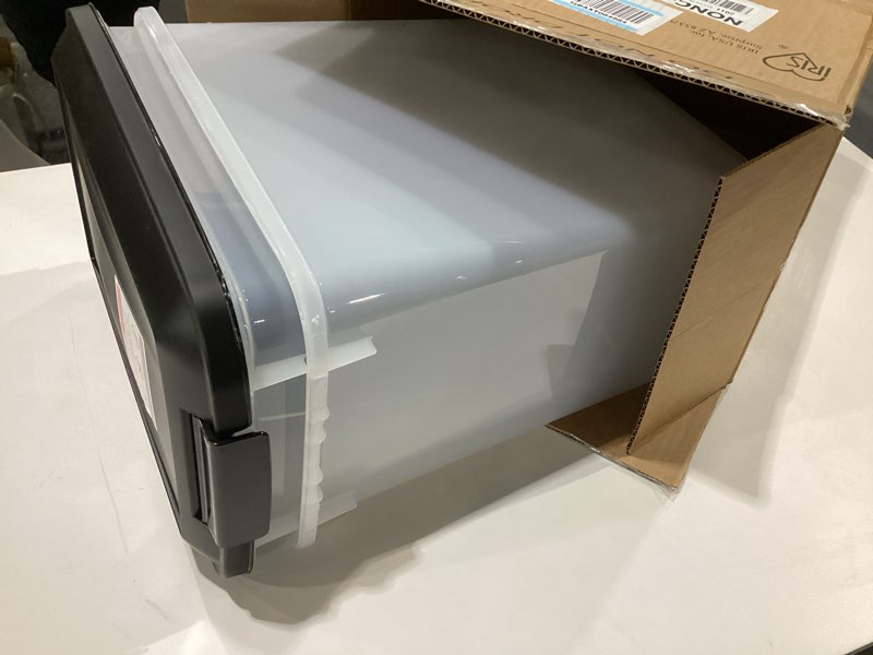 Condition photo showing As Is for Amazon Basics Pet Food Storage Container 50lbs 50lbs 1, SIMILAR TO STOCK PHOTO 