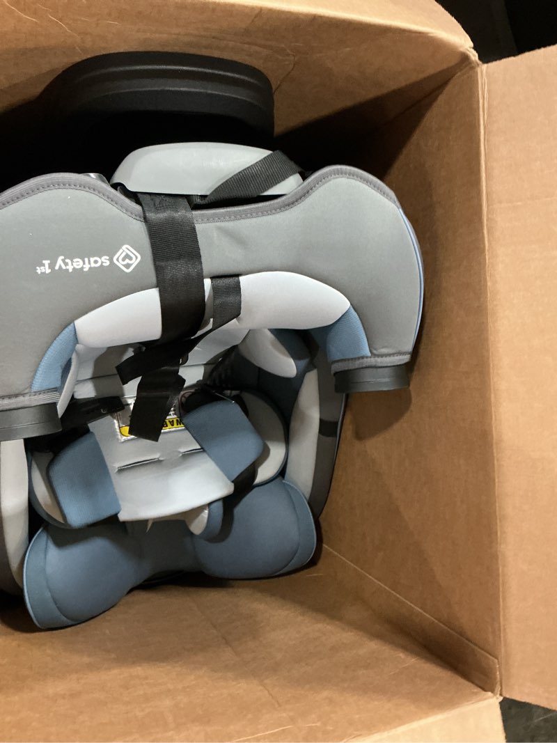 Condition photo showing Good Condition for safety 1st grow and go all-in-one slim convertible car seat, rear facing, 5-40 lbs, forward facing (30–65 lbs), high back booster seat 40-100 pounds, alaskan blue alaskan blue original