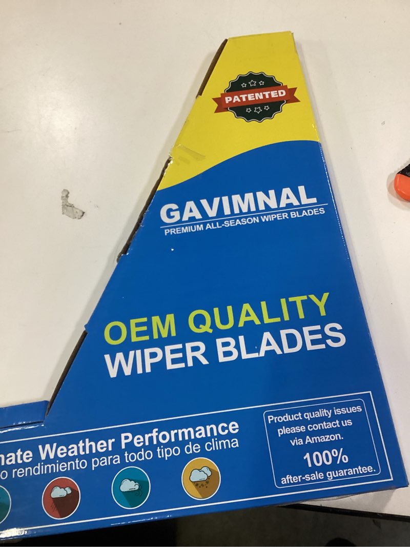 Condition photo showing New/Like New for Gavimnal® 22"+22" Silicone Wiper Blades Replacement For Ford F-150 1997-2025 Expedition 2008-2025 Cadillac Escalade 2008-2019 Ram 2500 2011-2025,All-Season Front Windshield Wiper Blades(Set of 2) 22"+22"(Front wiper blades)