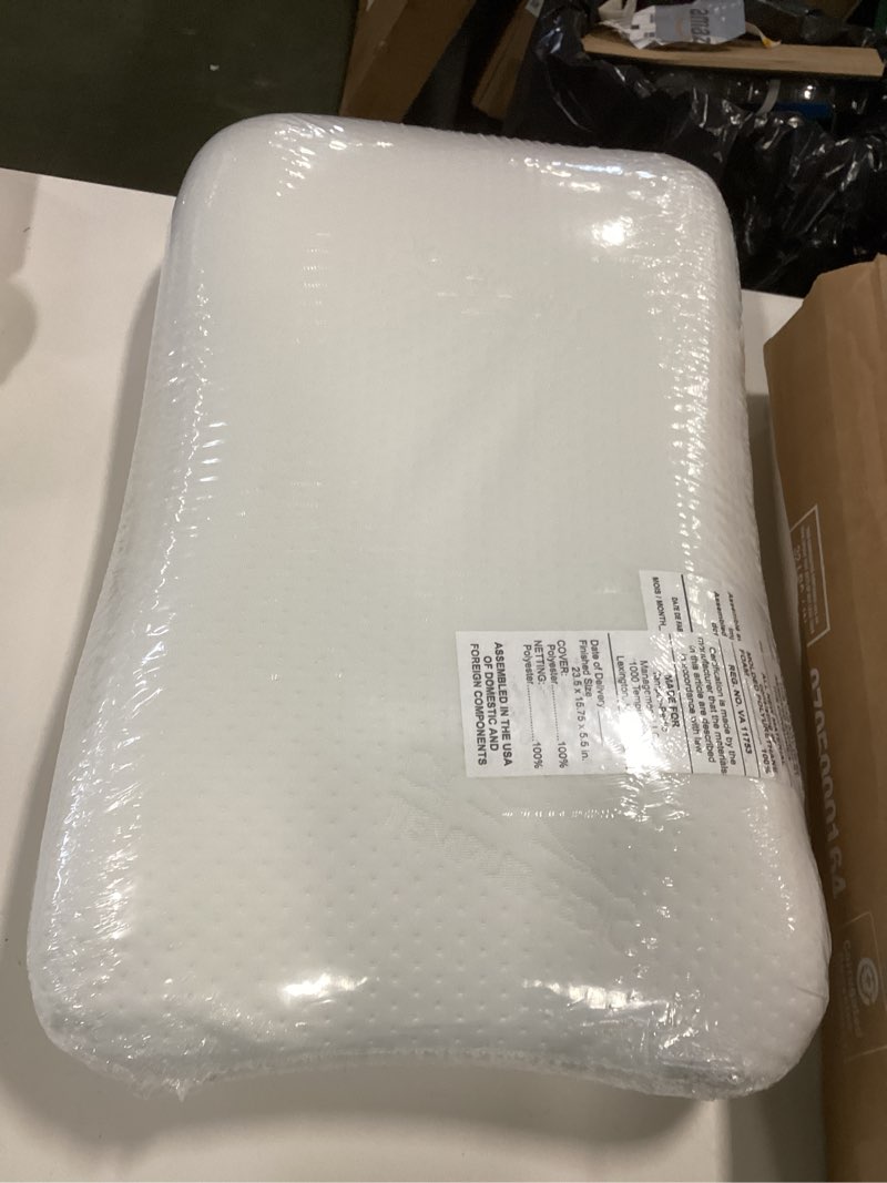 Condition photo showing New/Like New for Tempur-Pedic Memory Foam Symphony Pillow Luxury Soft Feel, Standard, White