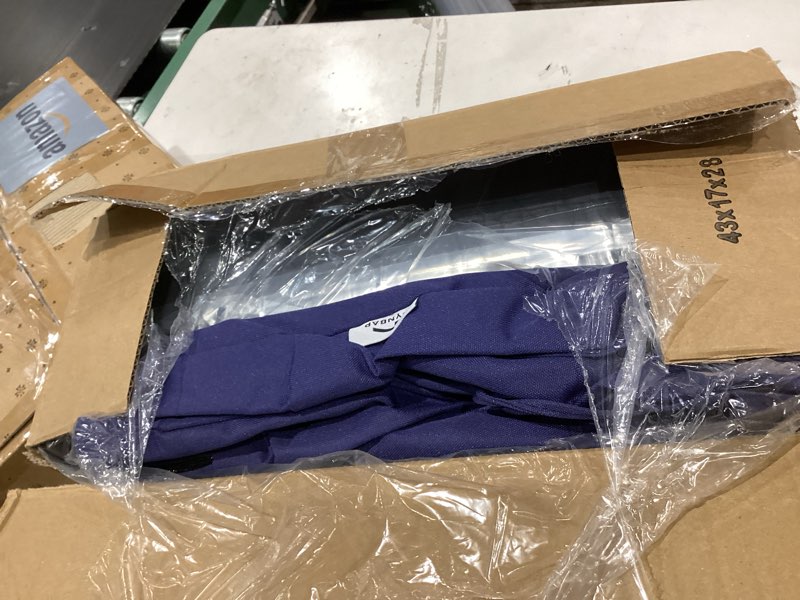Condition photo showing As Is for ipynbap outdoor cushions for patio furniture,outdoor seat cushion set 24 x 24 x 5.75 inch,waterproof & fade resistant outdoor chair cushions,deep patio chair cushion with removable cover,navy blue navy blue 24*24+5.75/25*22.5"