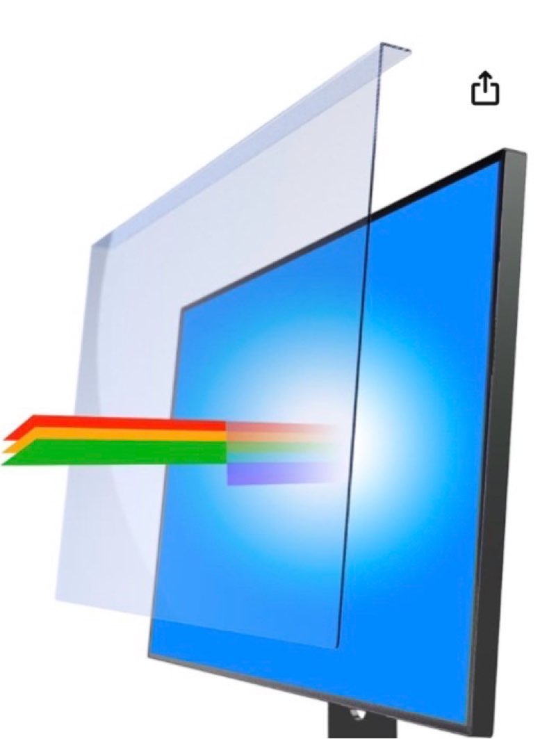 viseNOVA Anti Blue Light Screen Protector for 23, 23.6, 23.8 and 24 Inches Computer Monitor Hanging 