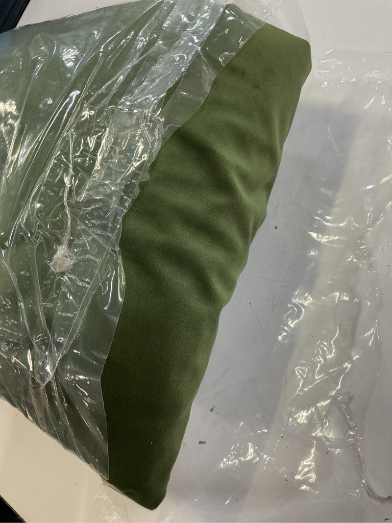 Condition photo showing Good Condition for stangh moss velvet curtains 96 inches for living room, luxury holiday decor green light blocking noise reducing drapes for nursery bedroom, w52 x l96, 2 panels 52"w x 96"l (pack of 2) green series - moss green