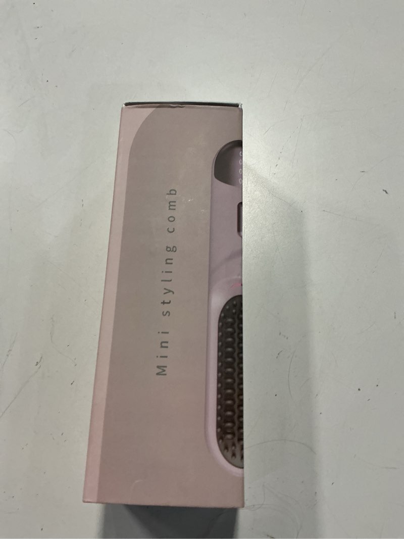 Condition photo showing New/Like New for go brush pro for short hair 2026 hair straightener brush 300m negative ions,portable cordless straightening comb for women,fast heating 4 temps for frizz-free smooth hair travel gift light pink