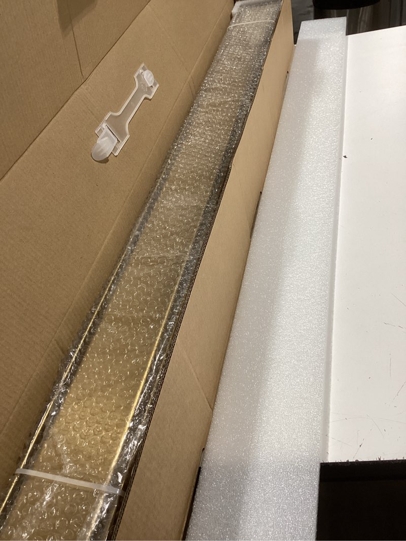 Condition photo showing Good Condition for 36-inch linear shower drain with tile insert grate, sus 304 stainless steel linear drain, brushed gold long rectangle shower floor drain with leveling feet, hair strainer, fits bathroom brushed gold 36 inch