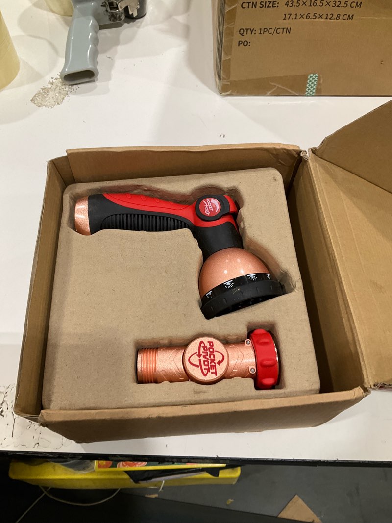 Condition photo showing Good Condition for pocket hose ballistic 50 ft expandable garden hose, no-kink, as seen on tv | anti-burst sleeve reinforced with bulletproof fiber, 360° swiveling pocket pivot connector, lightweight compact design