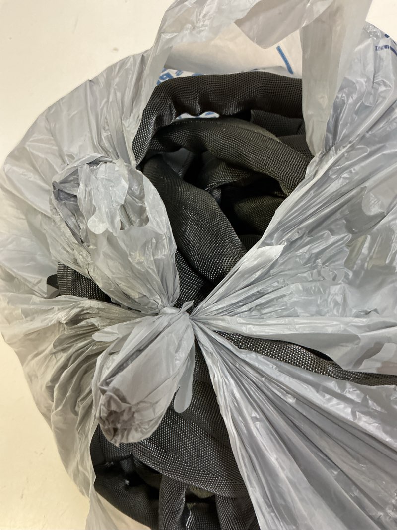 Condition photo showing As Is for zero-g teknor apex 5/8-in x 50-ft premium -duty kink free woven gray hose