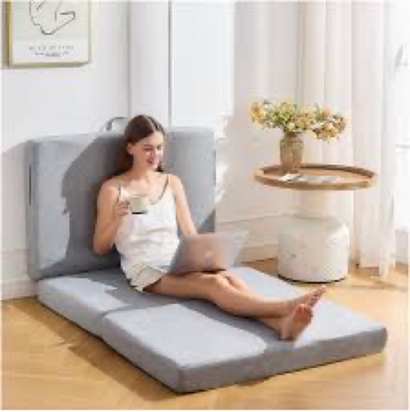 KGAUT Trifold Mattress Full?3 Inch Folding Mattress Twin,Foldable Mattress,Tri Folding Mattress Remo