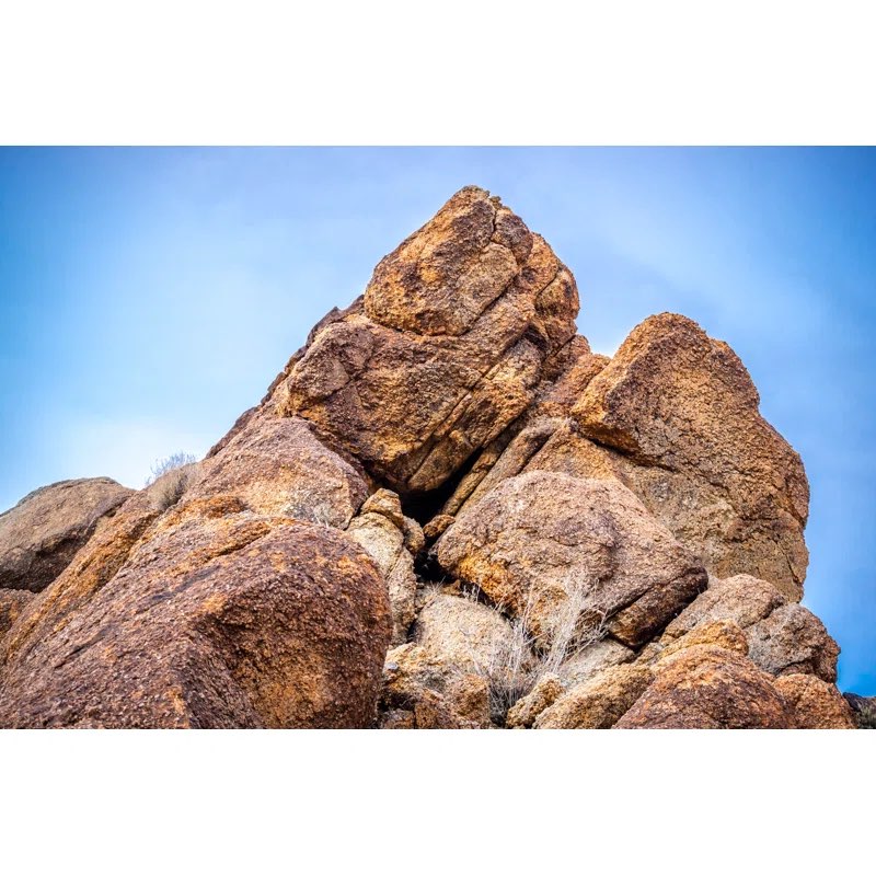 Union Rustic Boulder of Rocks - Wrapped Canvas Photograph (32” x 48”)