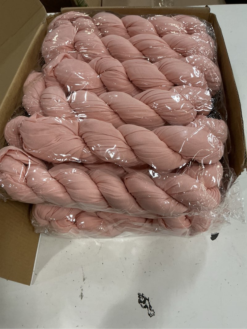 Condition photo showing New/Like New for wokceer cheesecloth table runner thanksgiving 12pack 10ft dusty pink boho gauze fall cheese cloth table runner for party long rustic sheer table runners for baby bridal shower wedding easter table 12 pack dusty pink