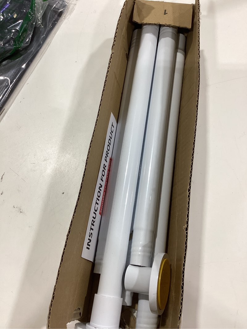 Condition photo showing Good Condition for corklatta white shower curtain rod 31 to 80 inch,1 inch diameter adjustable spring tension stainless steel telescoping rod,easy install,no rust 31-80 white