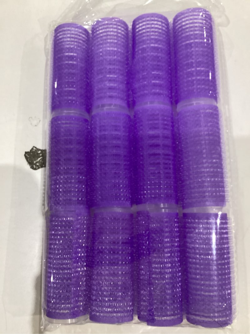 Condition photo showing New/Like New for kamay's small size hair rollers curlers self grip holding, for hairdressing, design gripping sticky cling style for diy or salon (25mm/1" 12pcs) random color nylon 25mm/1" 12pcs random colors