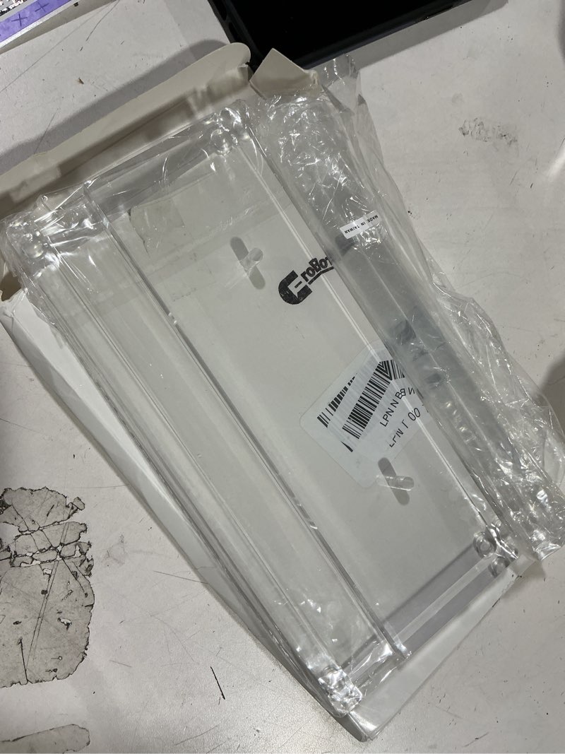 Condition photo showing New/Like New for Tabletop Acrylic Display Stand Clear Easel Acrylic Book Display Holder Artwork Storage Rack for Picture Plate Frame Albums Record Magazine Tablet Canvas Board(Clear,7.8 x 3.5 x 7.8 Inch) Clear 7.8 x 3.5 x 7.8 Inch