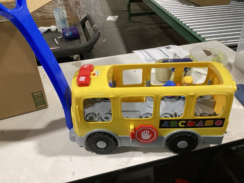 Condition photo showing Good Condition for Fisher-Price Little People Toddler Learning Toy, Big Yellow School Bus Pull-Along Vehicle & 4 Figures for Kids Ages 1+ Years, Multilanguage Version