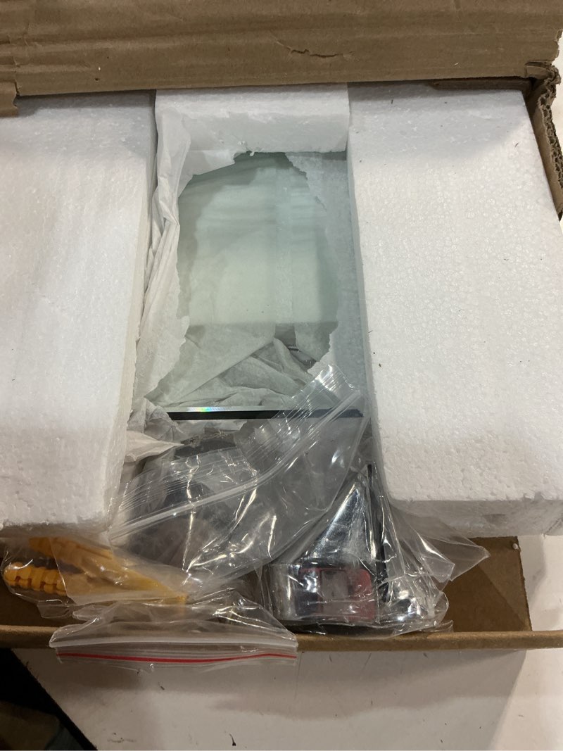 Condition photo showing Good Condition for fab glass and mirror 8" l x 24" w, bronze rectangle floating shelf kit glass sheleves, 8" x 24" (1h-ave6-nmjj-brz) bronze 8" x 24" rectangle