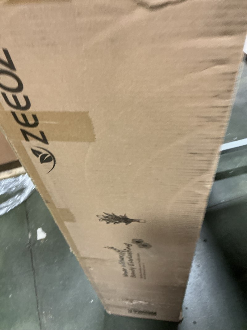 Condition photo showing New/Like New for Artificial Bird of Paradise Plant 7.5Ft Tall Fake Tropical Palm Tree Large Fake Plants with 18 Silk Banana Leaves Faux Plant Indoor Decor Trees White Pot for Home Bedroom Living Room Office 1 7ft 5in