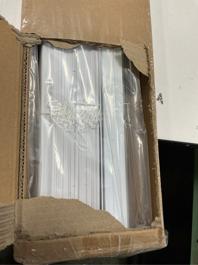 Condition photo showing Good Condition for AIRLAJYID Cordless Vinyl Mini L Blinds 35" W x 64" H, 1" Slat White Horizontal Windows L Blind for Door, Shades, Camper, Light Filtering, Interiors, Arrive 1/2 Inch Narrower Indoor 35"W x 64"H