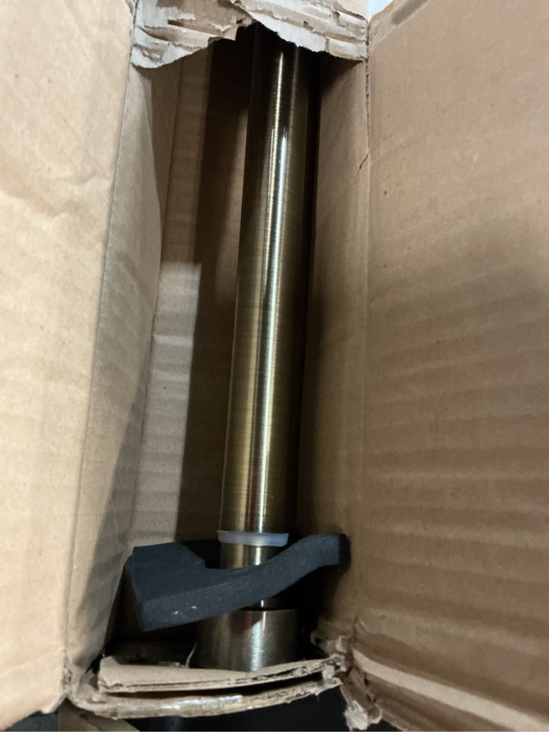 Condition photo showing Good Condition for Antique Bronze Curtain Rods, 48-86" Adjustable, 1-Inch, Aluminum, Ceiling/Wall Mounted Antique Bronze 48-86"