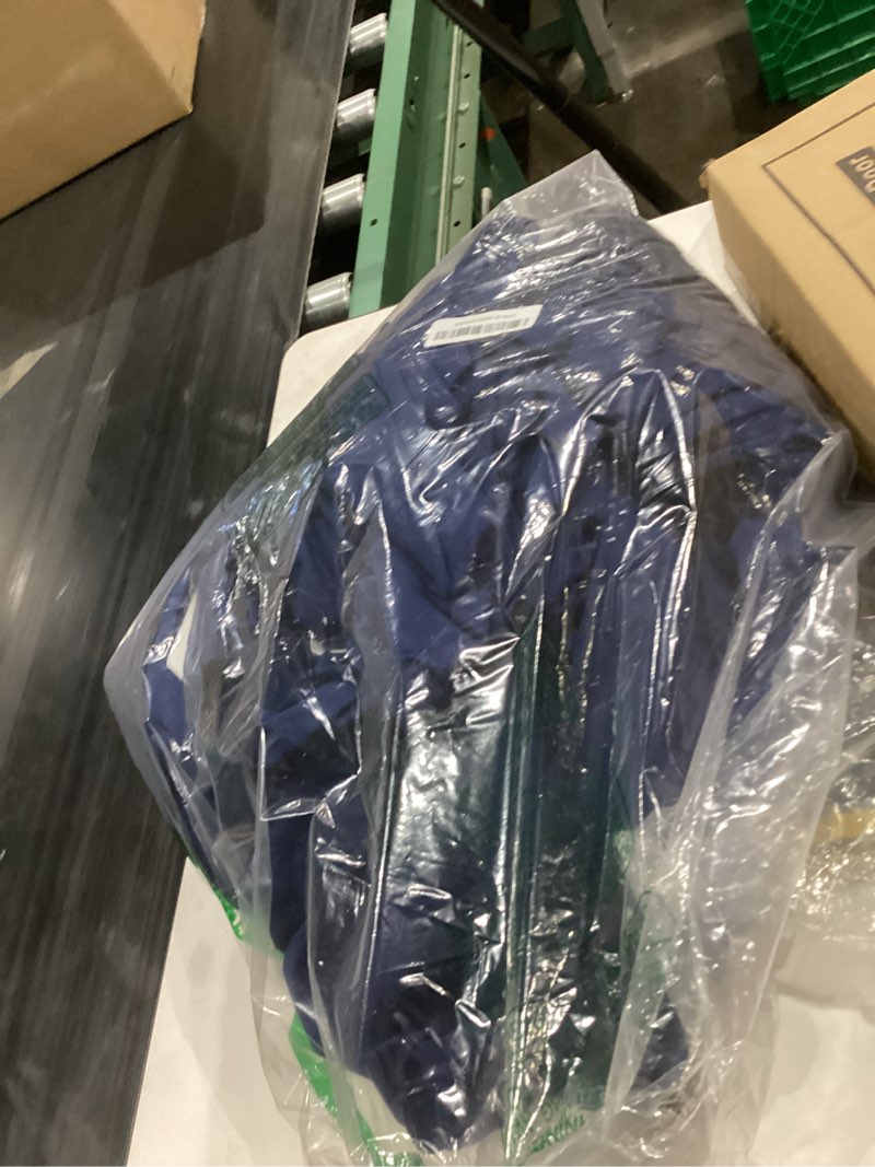 Condition photo showing As Is for Sectional Couch Covers, Leather Look Sofa Cover L Shape 2PCS Soft Stretch Slipcover for Sectional Sofa, Non Slip Furniture Protector (3 Seat Sofa + 3 Seat Right Chaise, Navy) 3 Seat Sofa + 3 Seat Right Chaise Navy