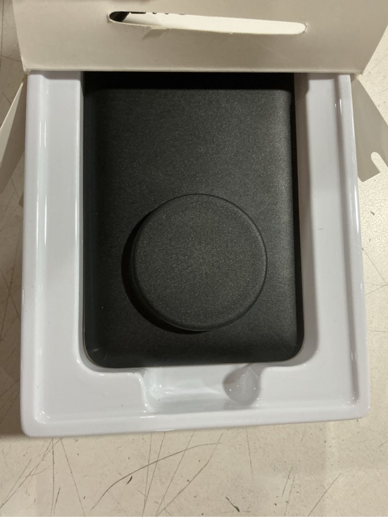 Condition photo showing As Is for popsockets portable power pack - black