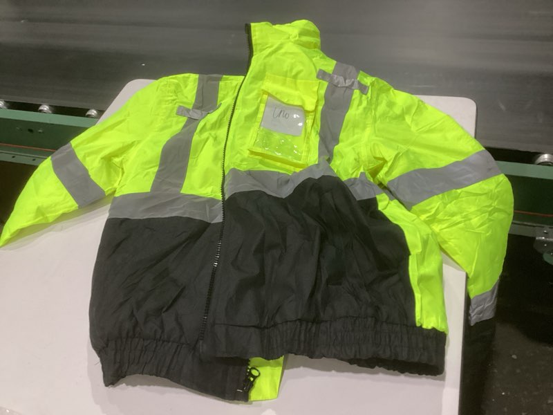 Condition photo showing Good Condition for srsafety high visibility safety jacket,reflective waterproof jacket with black bottom,construction work jacket for men/women large yellow-202