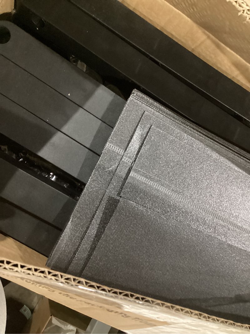 Condition photo showing As Is for Clothes Rack, Portable Closet, 80.7 Inch Extra Large Capacity Wardrobe Closet, Clothes Storage Organizer with Shelves and 5 Hanging Rods, Easy to Assembly, Black PCT036B01 80.7"L x 16.9"W x 77.6"H